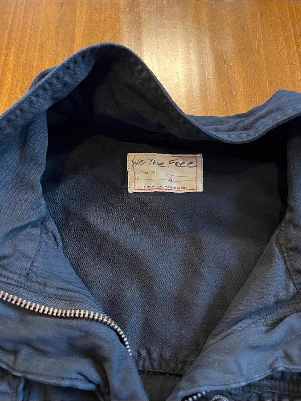 Free People Women's Black Utility Jacket with Waist Cinch XL
